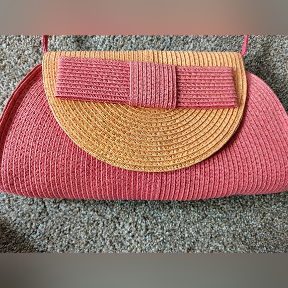Charlie Paige Pink and Orange Crossbody Bag - Picture 4 of 8